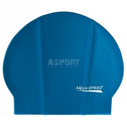 Czepek pływacki z lateksu SOFT LATEX niebieski Aqua-Speed