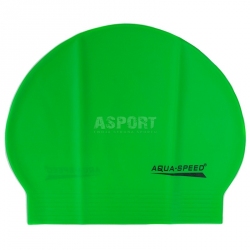 Czepek pływacki z lateksu SOFT LATEX zielony Aqua-Speed