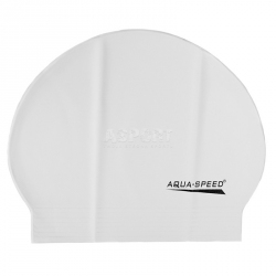 Czepek pływacki z lateksu SOFT LATEX biały Aqua-Speed