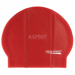 Czepek pływacki z lateksu SOFT LATEX czerwony Aqua-Speed