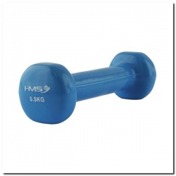 Hantel, ciężarek żeliwny pokryty winylem 0,5 kg HMS