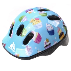 Kask ochronny, dziecięcy, rowerowy, na rolki, wrotki MV6-2 MUFFINS Meteor