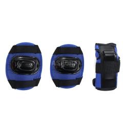 Ochraniacze dziecięce na nadgarstki, łokcie, kolana H108 DARK BLUE Nils