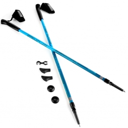 Kije Nordic Walking 105-135 cm MEADOW niebieskie Spokey